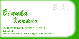 bianka kerper business card